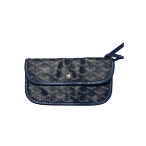 Go yard Inspired Goyardine Royal Blue Pouchette Clutch Wallet‎
